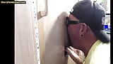 Gloryhole blowjob loving gaydaddy sucks BFs cock at home snapshot 13