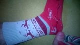 Cum on christmas socks snapshot 9