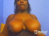 Bbw ébano querida adara vibrador fodendo snapshot 9