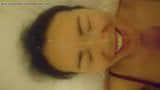 red nighty facial on  Asian snapshot 3