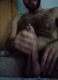 Enjoying stroking my cock in bed snapshot 9