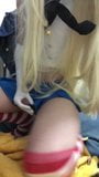 Japanese boy cross-dressing Shimakaze masturbation part2 snapshot 3