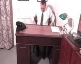 Two school boys caned by headmaster in his study snapshot 3