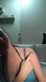 Ragazza sexy che fa selfie con un reggiseno.mp4 snapshot 21