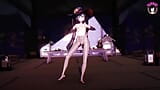 Genshin Impact - La sexy Mona bailando solo en pantimedias snapshot 3