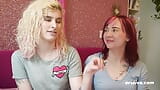 Ersties - aranyos vörös hajú leszbikus örömöket okoz a szőke csajnak snapshot 8