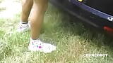 Jess ROYAN zerżnięta na świeżym powietrzu w publicznym parku snapshot 16