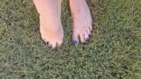 ASMR Toes in grass snapshot 4