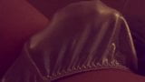 Rubbing myself in shiny silver satin panties snapshot 4