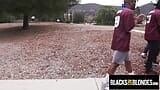 College Cheerleader Gangbanged By Rival Football Team - BlacksOnBlondes snapshot 4