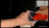 Milk enema from man in slave mouth pissdrink bdsm snapshot 2