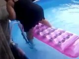 BBW step mom falls off a raft in the pool snapshot 5