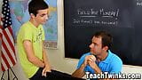 Hung twink Conner Bradley anal fucks teacher Cameron Kincade snapshot 2