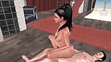 Animado cartoon 3d vídeo pornô de uma linda menina indiana tendo preliminares e relação sexual com um homem japonês snapshot 9