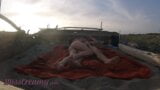 Sconosciuti ci hanno beccati a masturbarci sulla spiaggia per nudisti a Maspalomas Dunes Canary con sborrata parte 1 - MissCreamy snapshot 5