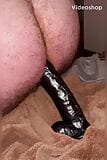 Massive black dildo splitting my ass open causing me to moan and groan in shear delight and pleasure snapshot 1