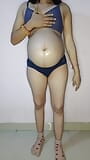 Сексуальной беременной жене гуджарати накачивают ее киску snapshot 3