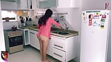 Pareja teniendo sexo en la cocina snapshot 1