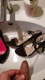 The pleasure of pissing her slutty whore shoes snapshot 2