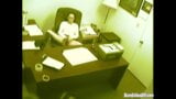 secretary fingering and masturbating pussy at office snapshot 15