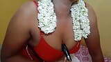 Big Boobs Hot Sexy Red Saree Aunty Self Sex snapshot 2