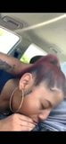 Latina Giving Head in Car snapshot 2