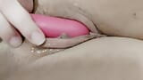 Pink vibro helps me with an orgasm snapshot 10