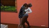 Curvy ebony granny, the sims 4 snapshot 5