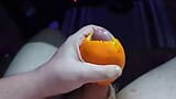 Making orange juice with my cock snapshot 12