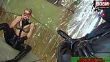 German blonde femdom milf in latex get fucked from slave snapshot 1