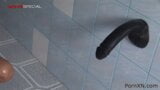 Cycata bogini rucha swojego gigantycznego czarnego dildo snapshot 2