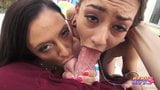 Pervcity - milf y adolescente Ariella y Janice en trio anal snapshot 3