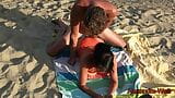 Public sex on the beach with a stranger! Ass and pussy creampie and facial cumshot snapshot 9