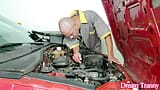 Lucky Car Mechanic Fucks Beautiful Tranny Luana Alves snapshot 3