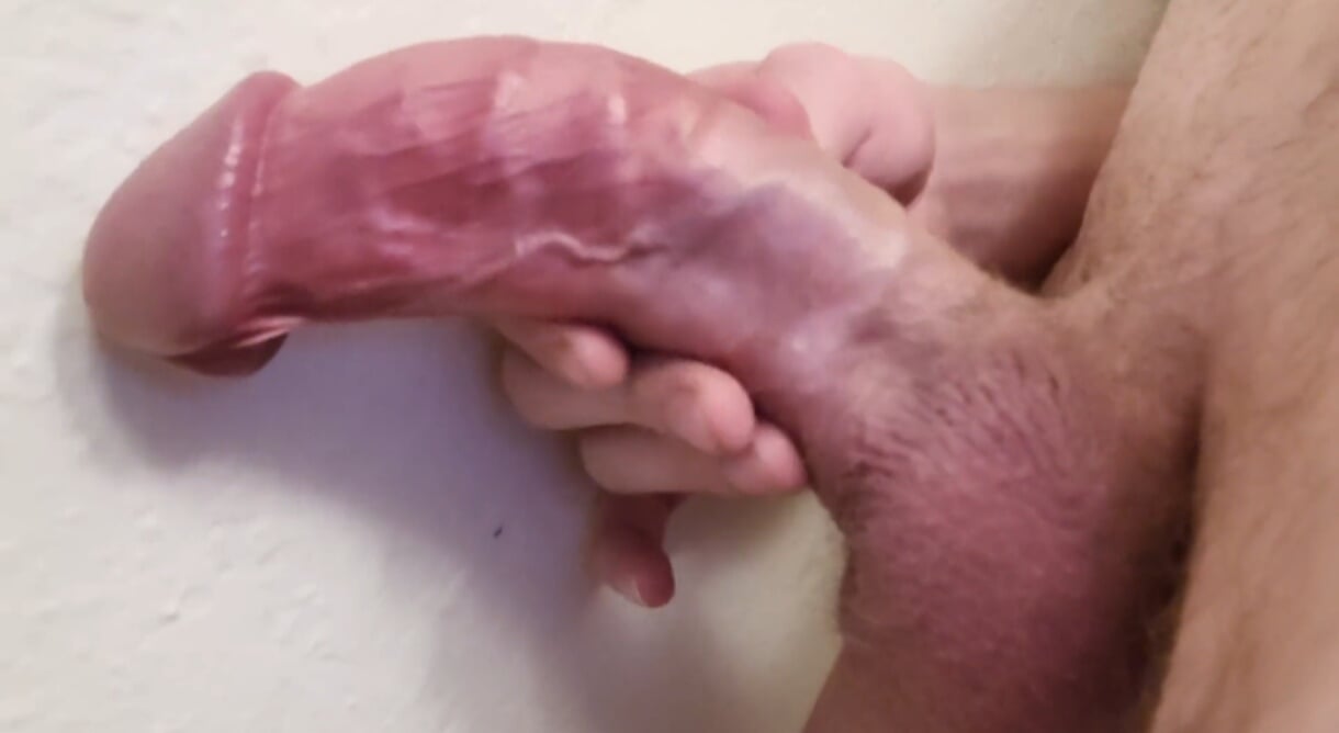 Grandpa's big cock with the highest precum load ever seen.