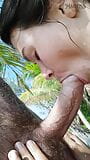 Tropical paradise blowjob snapshot 2