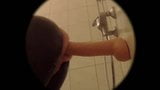 Keyholeboy - сессия John Holmes в ванной в латексном комбинезоне snapshot 10