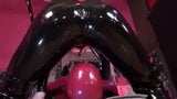 LATEX FACESITTING FOR CHASTITY SLAVE snapshot 4