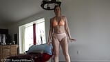 Aurora Willows Stretching in full bum underwear snapshot 7