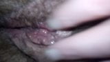 Wife's hairy pussy lips and clit snapshot 2