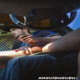 Jacking Off and Cumming in Car at Parking Lot - Anguish Gush snapshot 7