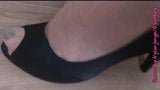 Nylonschwanz FICK Peeptoe Pumps snapshot 1