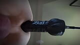 Fuck with my fucking machine, in the chastity cage. Fleshlight wank, Nippleplay and back in the cage snapshot 2