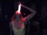 Deepthroat a big glow dildo snapshot 1