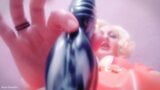 Videoclip cu auto-înregistrare - dominatoare feminină - futai cu vibrator legat - vorbe murdare nepoliticoase de la o stăpână blondă fierbinte în cauciuc snapshot 5