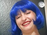 Seksowna niemiecka nastolatka z niebieskimi włosami w najlepszym gangbangu w historii! snapshot 2