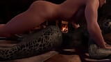 Lusty Argonian Pokojówka brzuch w dół anal - Skyrim 3D Parodia porno snapshot 16