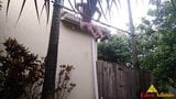 EDENADONIS Hot Guy Doing Pull-ups Naked in the Rain snapshot 10