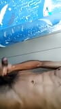 Young Latino masturbating in the shower until he cums snapshot 6