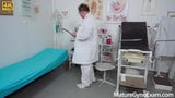 Medical examination of naked senior woman snapshot 2